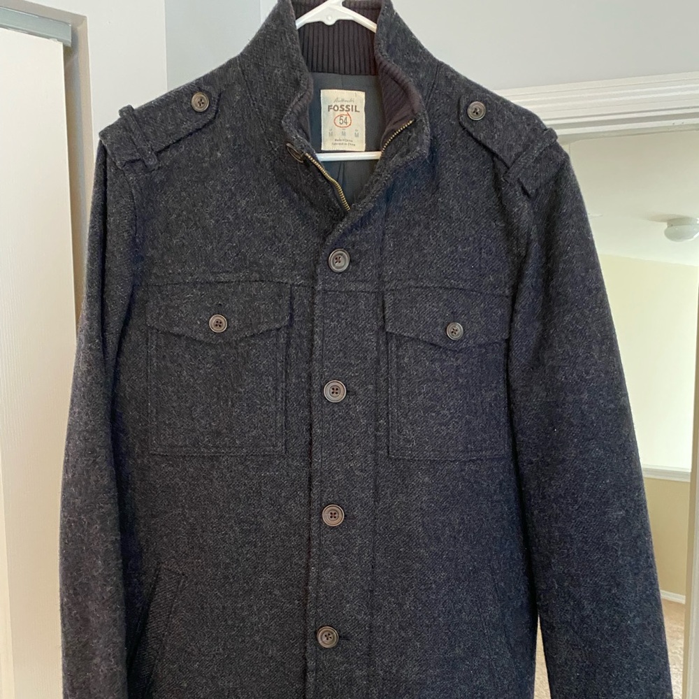 Fossil Navy Blue Men’s Coat Size Medium